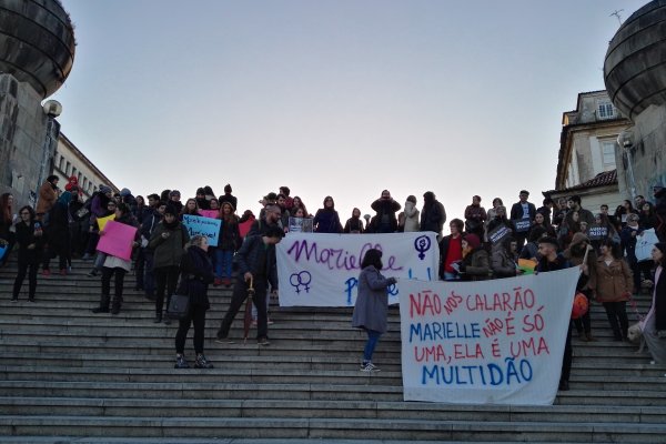 « Marielle, presente ! » Dans la ville de Coimbra aussi la solidarité internationale avec Marielle Franco s'organise