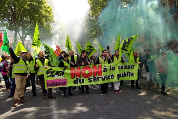 1er mai : 10 000 manifestants à Toulouse et un cortège cheminot dynamique