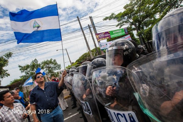 Rassemblement contre la répression au Nicaragua