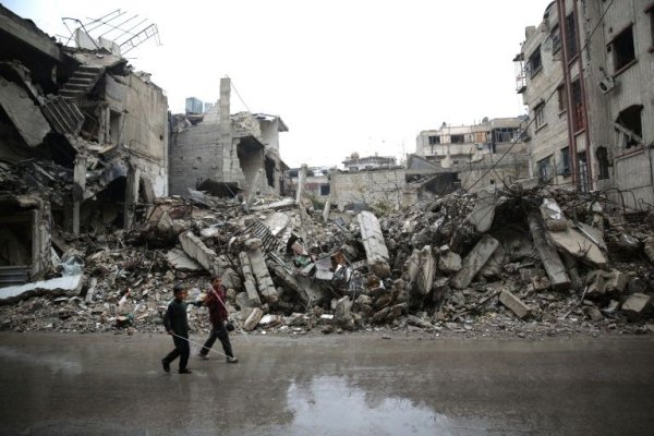 Bombardements en Syrie. A Damas, une école bombardée par la Russie et le régime d'Assad.