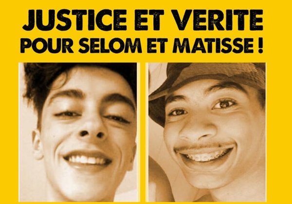 #JusticePourSelomEtMatisse. Manifestation Samedi 13 Janv 2018 à 15H, métro Fives à Lille 