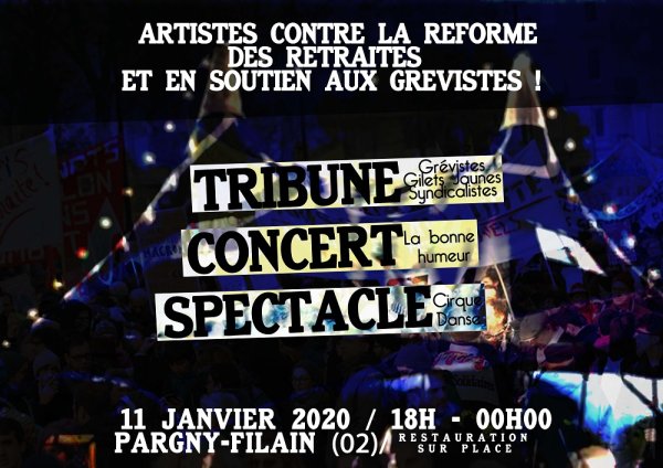 Des artistes organisent une soirée de soutien à la grève ce samedi à Pargny-Filain