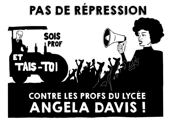 Les enseignants du lycée Angela Davis (93) en grève contre la répression de leurs collègues !