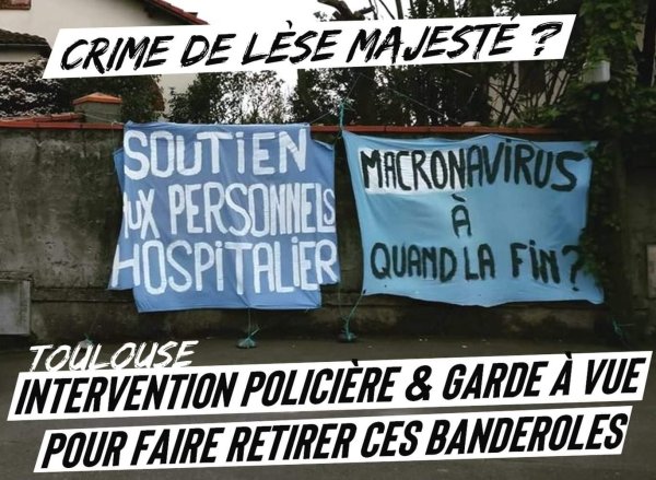 Toulouse : de la garde à vue pour une banderole !