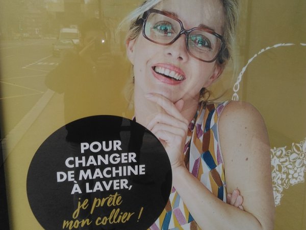 Publicité sexiste : « Pour changer de machine à laver, je prête mon collier ! »