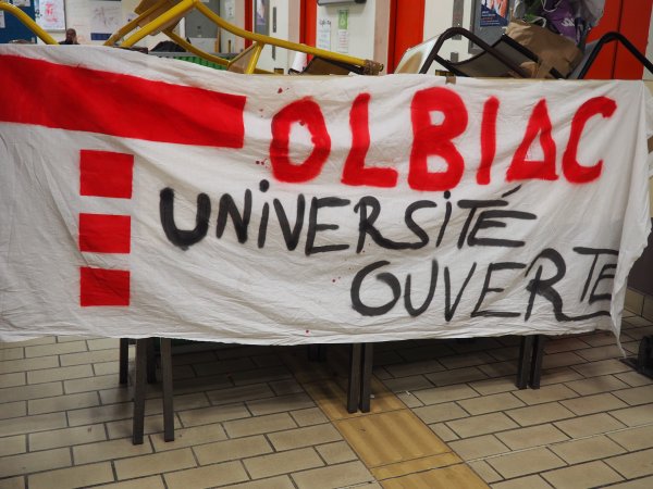 [Photos]. Université de Tolbiac Paris 1 occupée depuis une semaine