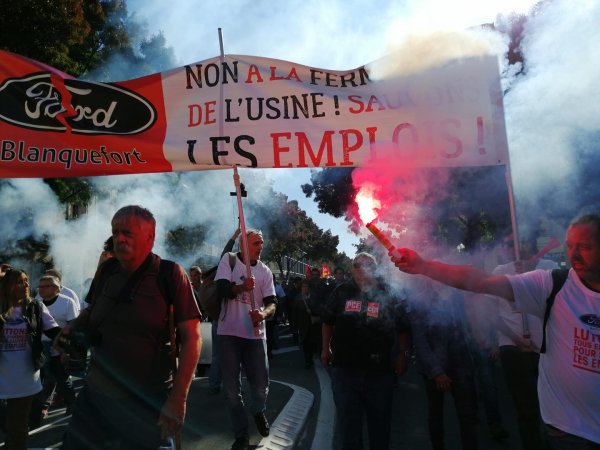 A Bordeaux, nouvelle manifestation des ouvriers de Ford et de leurs soutiens