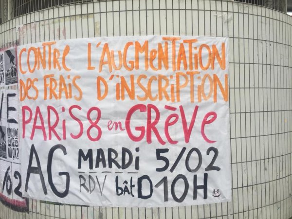 Paris 8 n'augmentera pas ses frais d'inscription pour les étudiants étrangers : info ou intox ? 
