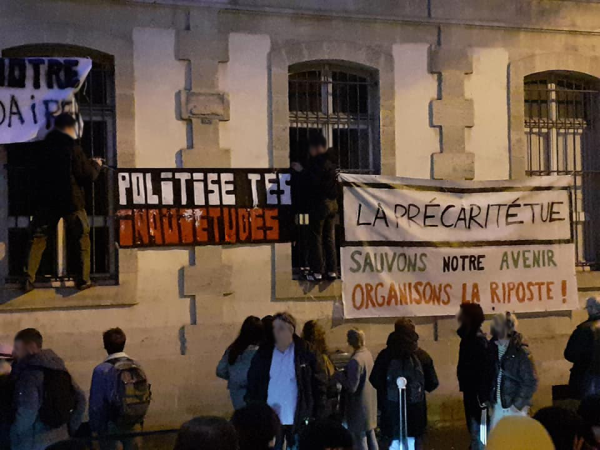 Bordeaux. Mobilisation des jeunes en soutien à l'étudiant de Lyon, contre la précarité 