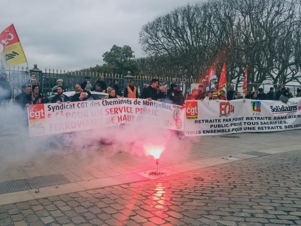 Montpellier : plus de 6000 manifestants contre la réforme des retraites