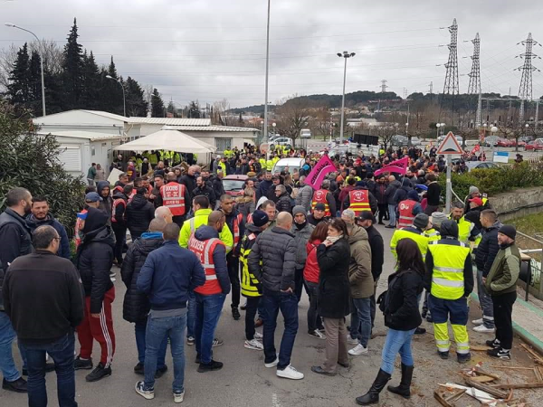 Répression policière et syndicale à la centrale à Charbon de Gardanne
