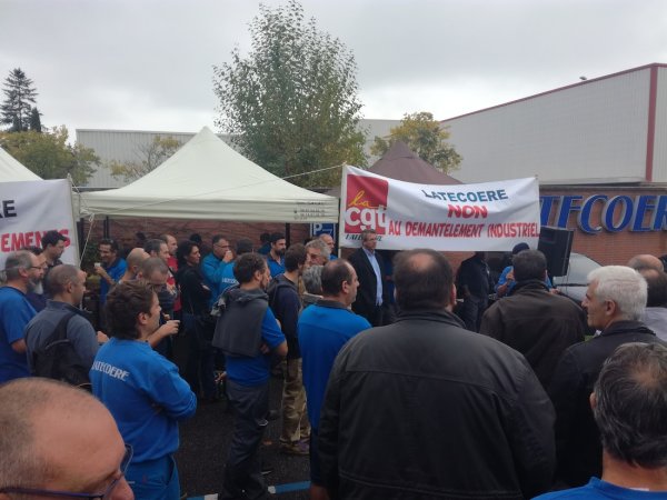 Toulouse. 100 personnes devant l'usine de Latécoère