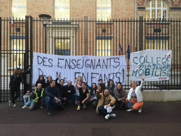 Manque de profs au collège Jaurès à St-Ouen : les parents d'élèves envahissent la direction