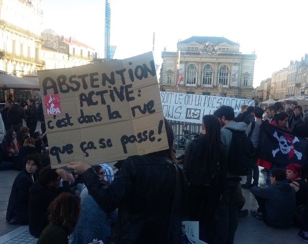 Macron président. 150 personnes dans la rue à Montpellier