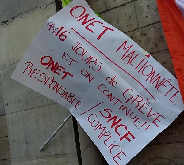 Paris-Nord : les cheminots feront grève aux côtés des agents de nettoyage ONET
