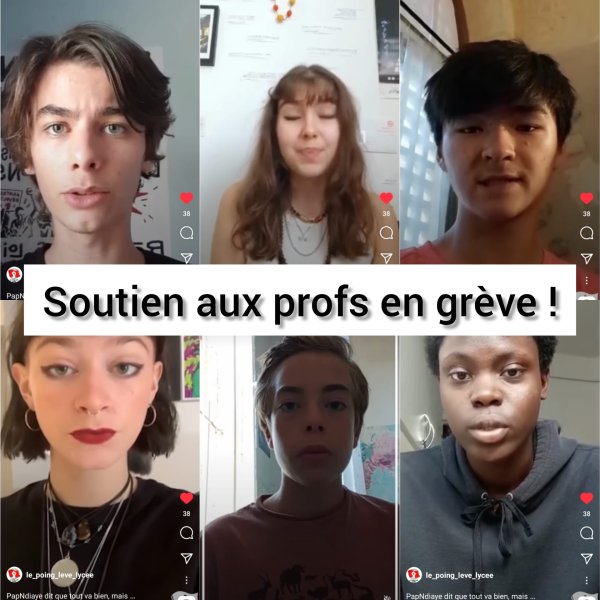 VIDEO. « On veut des moyens ! » : des lycéens soutiennent les profs en grève