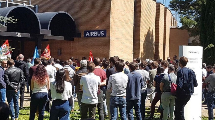 Toulouse. Les travailleurs d'Airbus Defense & Space en grève pour les salaires