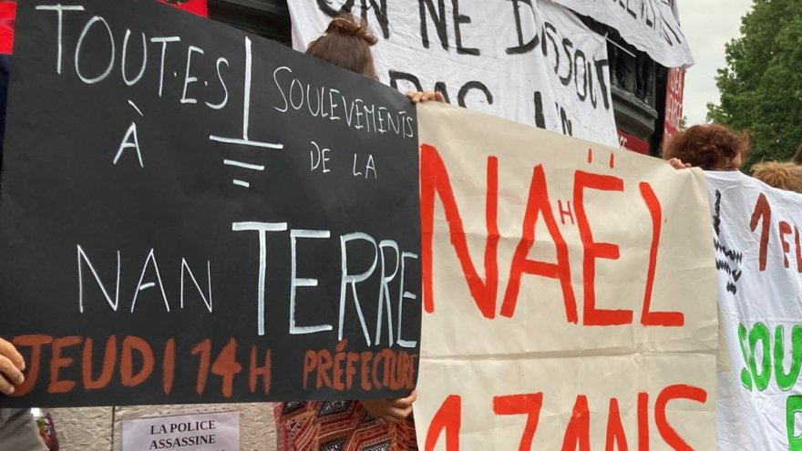 « Justice pour Nahel ! » au rassemblement des Soulèvements, convergence contre les violences policières