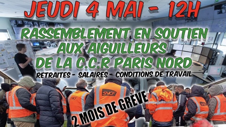 Grève des aiguilleurs SNCF du RER B et D : tous à leurs côtés ce jeudi 12h à Saint-Denis !