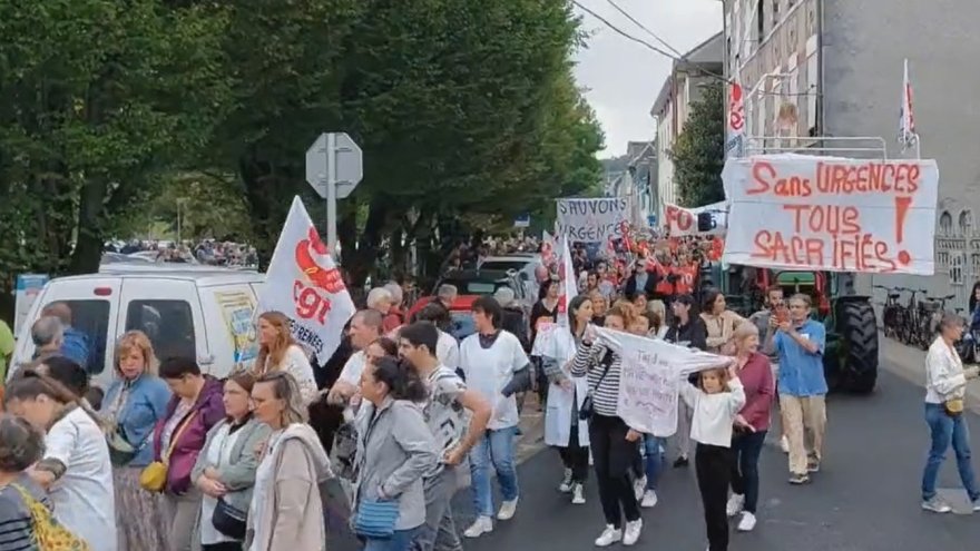 « Plus de lits, moins de flics » : manifestation inédite à Bagnères contre la fermeture des urgences